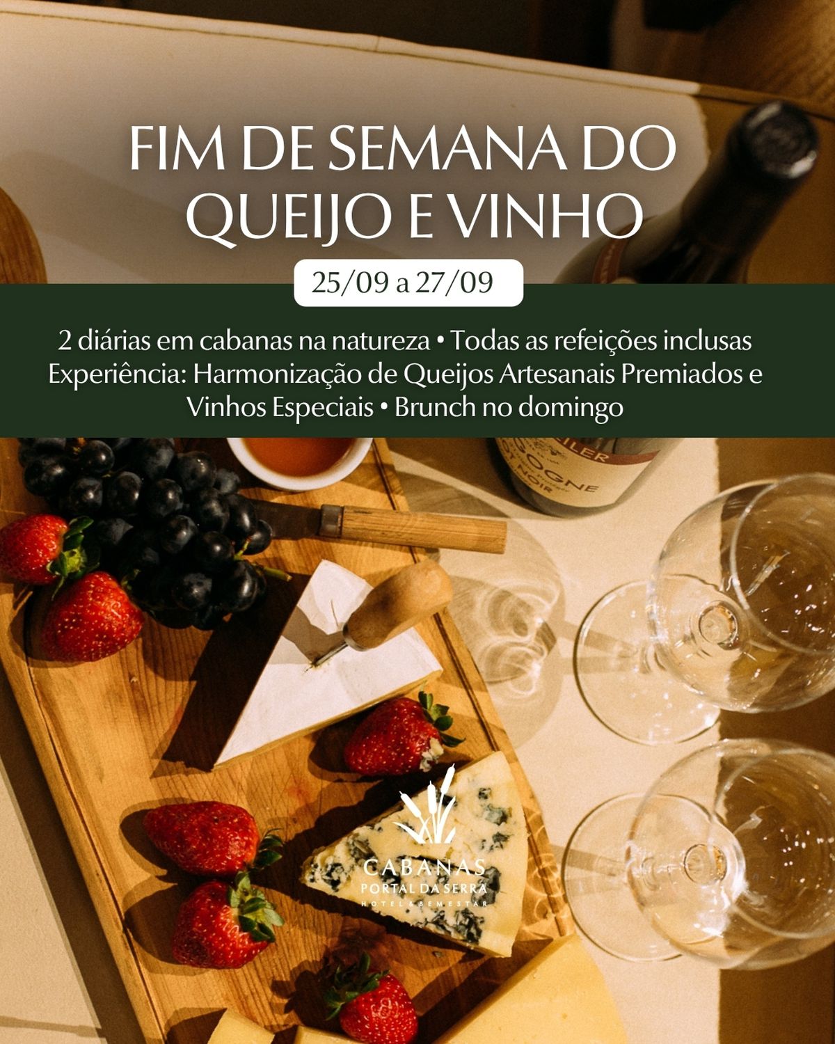 Fim de Semana do Queijo e Vinho (25 a 27/09)