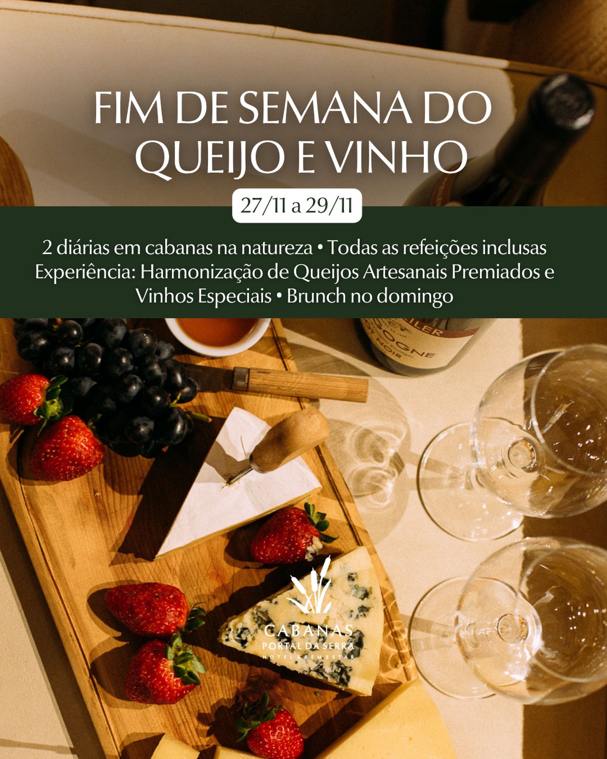 Harmonização de Queijos e Vinhos (27 a 29/11)