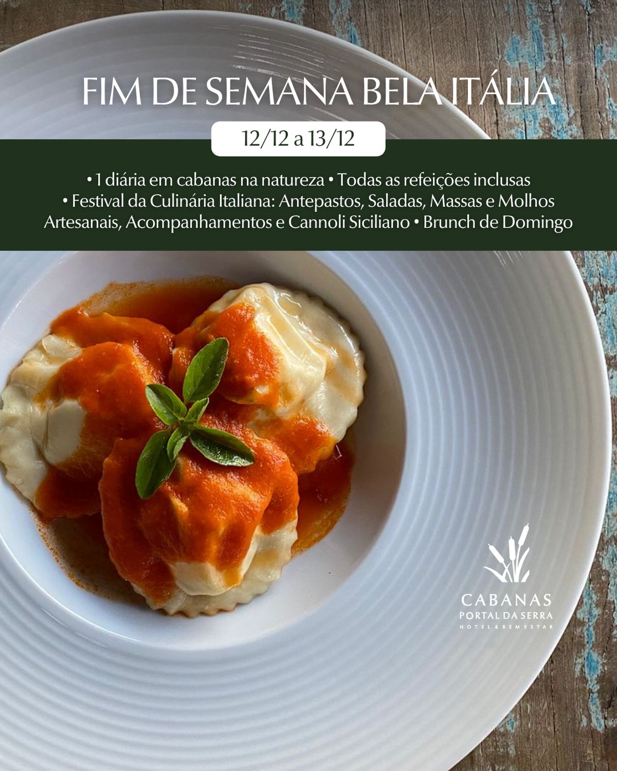 Fim de Semana Bela Itália (12 a 13/12)